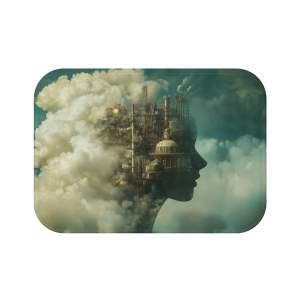 "Thought Clouds Bath Mat Dream"