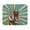 "Tiger Bauhaus Mouse Pad: Vintage Emblem Q2 Chaos"