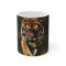 Tiger Glitch Digital Art Coffee Mug