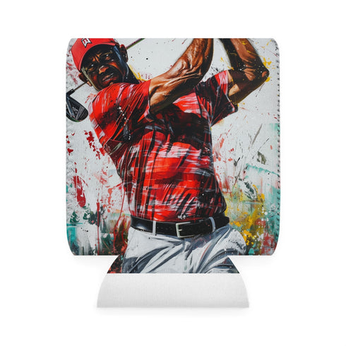 Tiger Print Can Cooler Sleeve: Keep Your Drinks Wild!