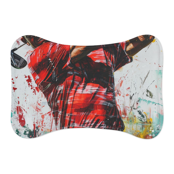 "Tiger Stripe Pet Mat: Jungle-Inspired Comfort"