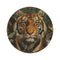 "Tiger Stripes: Wildlife Round Rug"