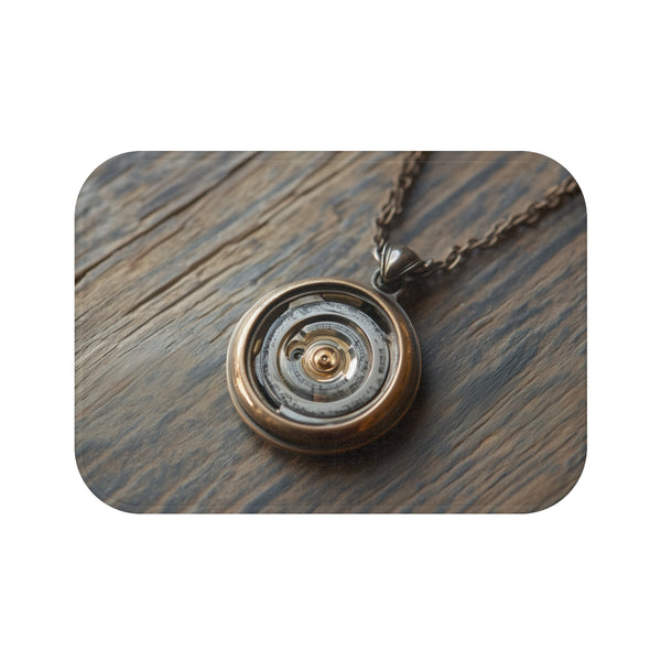 Time Machine Bath Mat Locket.
