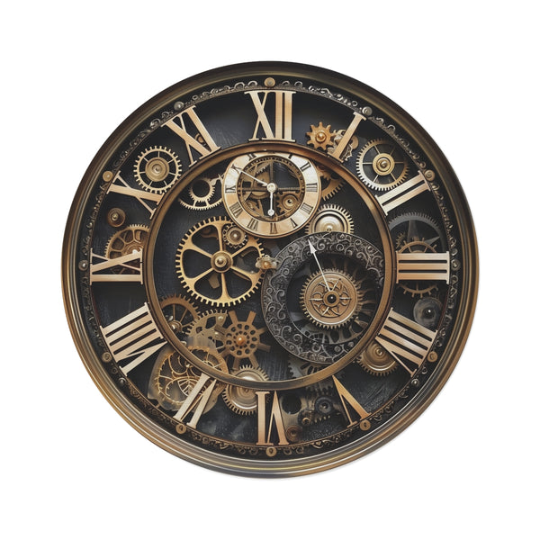 "Timeless Steampunk Gear Rug"