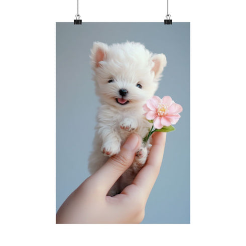 "Tiny Poodle Puppy Perch Parade"
