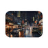 Tokyo at Night — Non-Slip Bath Mat — Top-Down Velvet Microfibre Artwork View