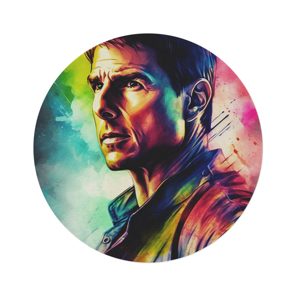 "Tom Cruise Celebrity-Inspired Round Rug"