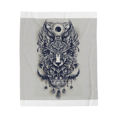 "Totem Tribe Plush Blanket"