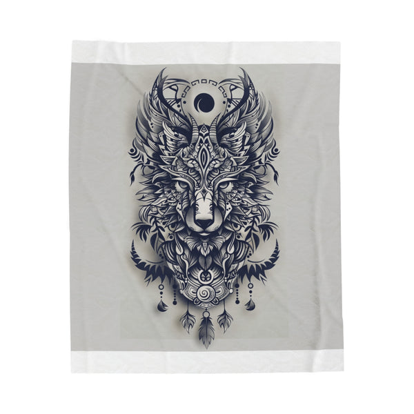 "Totem Tribe Plush Blanket"