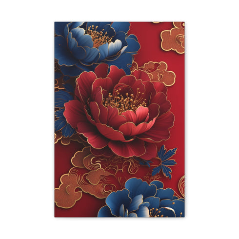 "Traditional Red Envelope Abstraction Art"