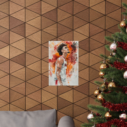 Trae Young Atlanta Hawks Poster, Matte Finish, Valentine's Day Promotion