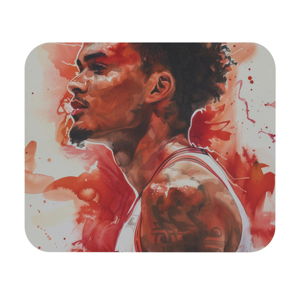 Trae Young Watercolor Masterpiece Mouse Pad