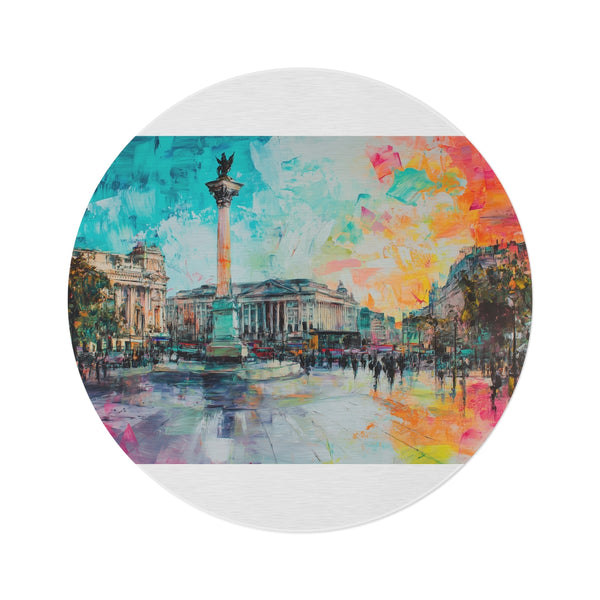 "Trafalgar Square London Round Rug"
