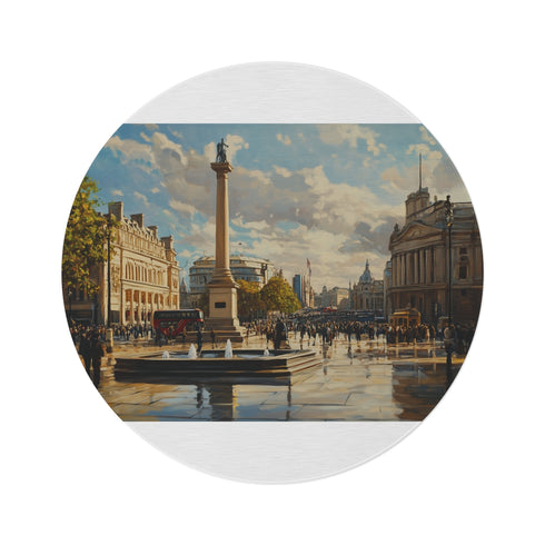 "Trafalgar Square Round Rug Masterpiece"