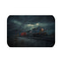 Train — 61×43 Memory Foam Bath Mat — Top-Down Velvet Microfibre Artwork View