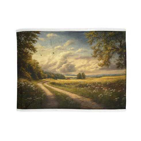 "Tranquil Countryside Dream Bed Cover"