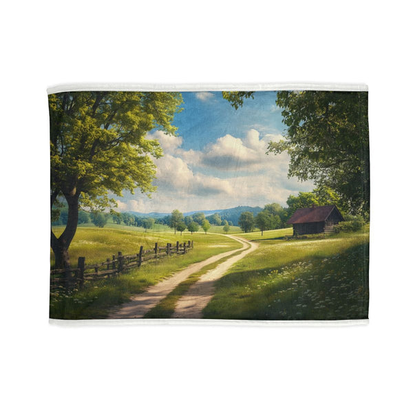 "Tranquil Fields Bed Cover: Embrace Serenity"