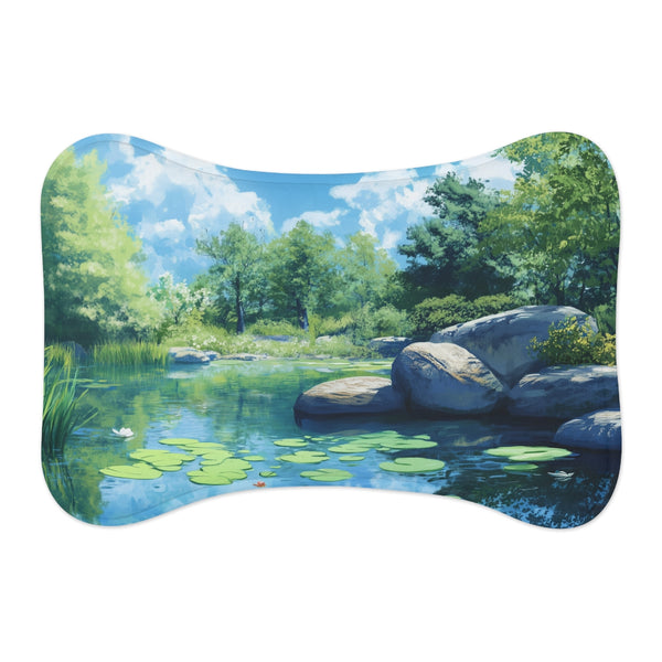 Tranquil Nature-Inspired Pet Mat