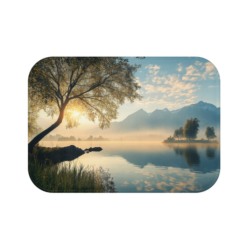"Tranquil Nature-Inspired Relaxation Mat"