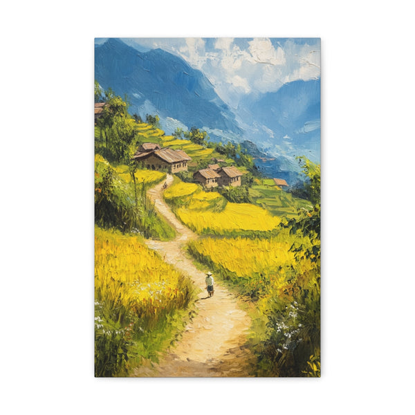Tranquil Sapa Countryside Vietnam Painting