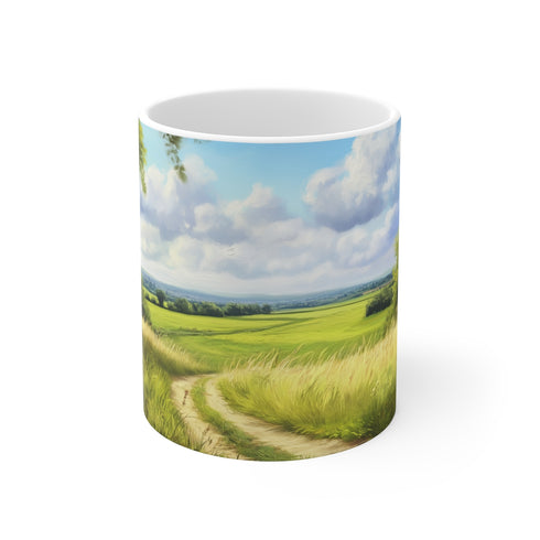 "Tranquil Tea: A Serene Mug"