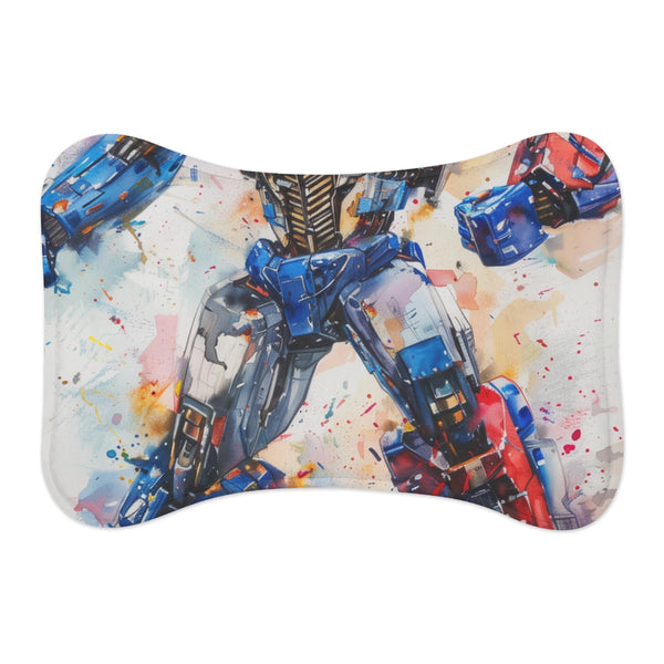"Transform Your Pet's World with Optimus Prime Mat"