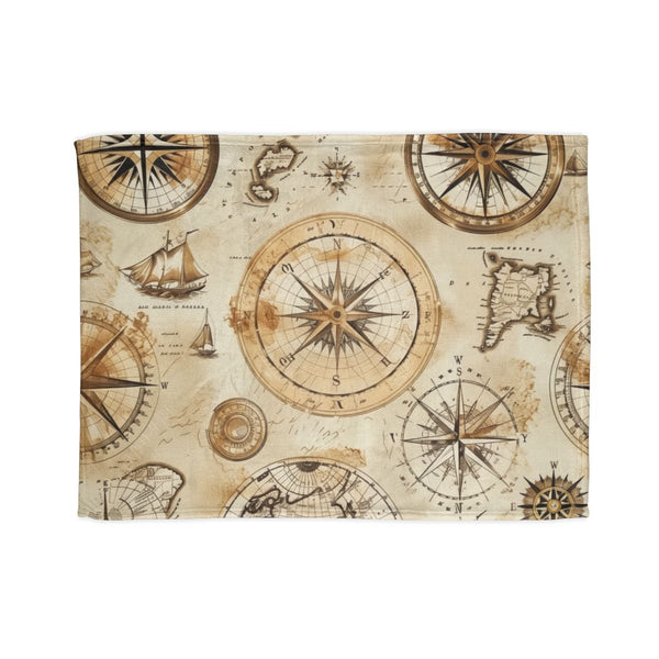 "Traveler's Dream Map Bed Cover"