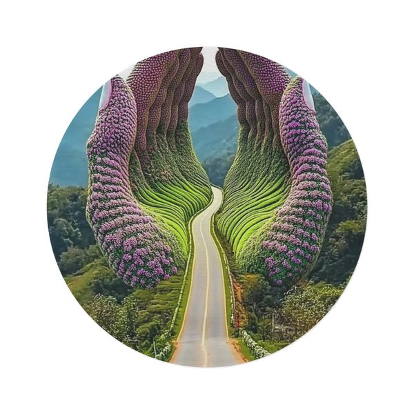 "Traveler's Dream Round Rug"