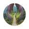 "Traveler's Dream Round Rug"