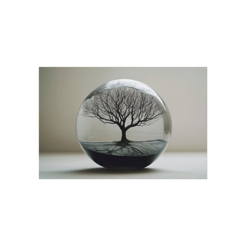 Tree of Life Glass Sphere