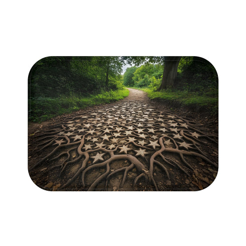 "Tree Root Bath Mat Design"