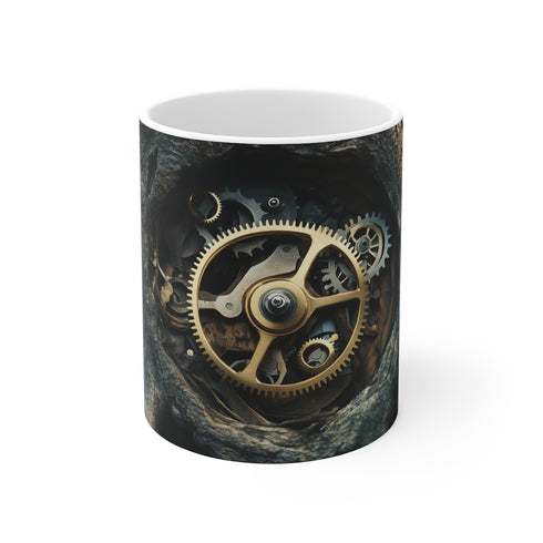 Tree Roots Clockwork Coffee Mug