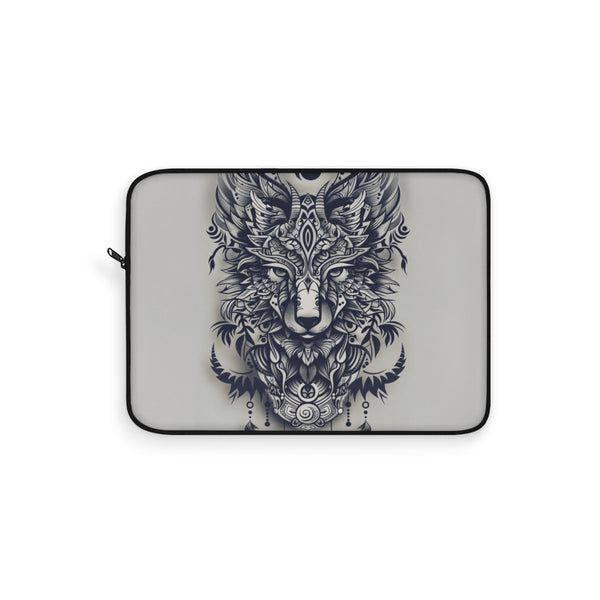 "Tribal Animal Totem Laptop Sleeve: Protect Your Tech in Style!"