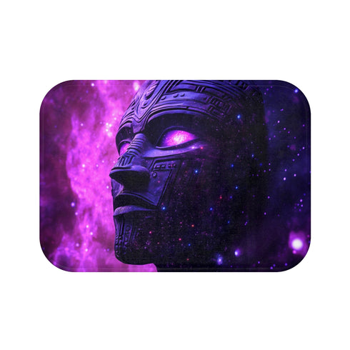 Tribal Mask Galaxy Transformation Bath Mat