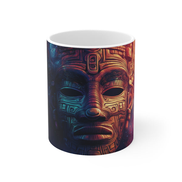 Tribal Mask Galaxy Transformation Mug