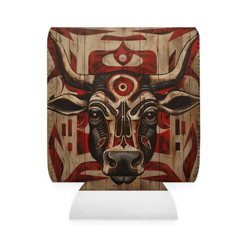 Tribal Totem Can Cooler Sleeve: Stay Cool in Style!
