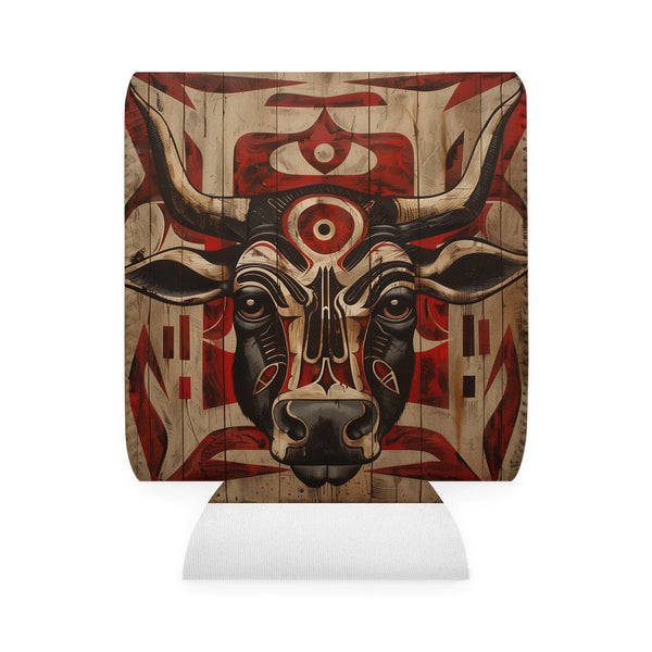 Tribal Totem Can Cooler Sleeve: Stay Cool in Style!