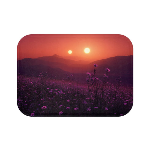 Triple Sun Desert Bloom Bath Mat.