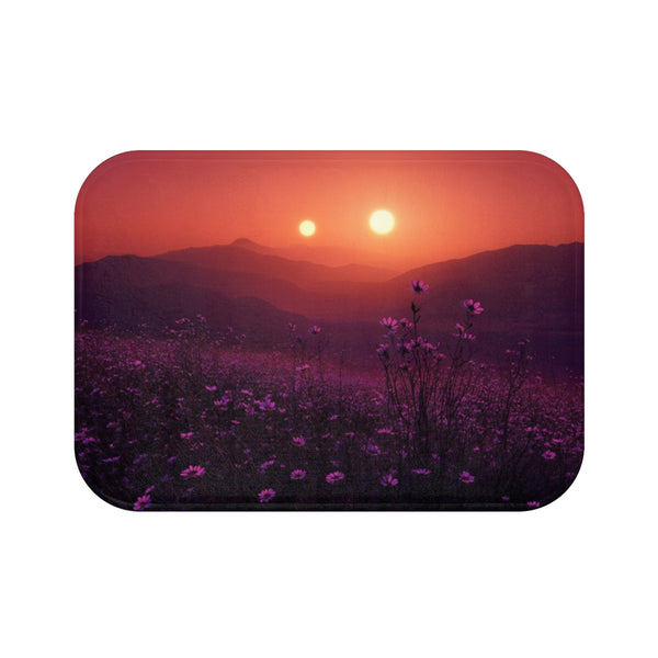 Triple Sun Desert Bloom Bath Mat.