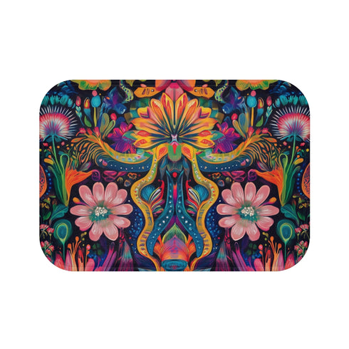 "Trippy Ayahuasca Dream Bath Mat"