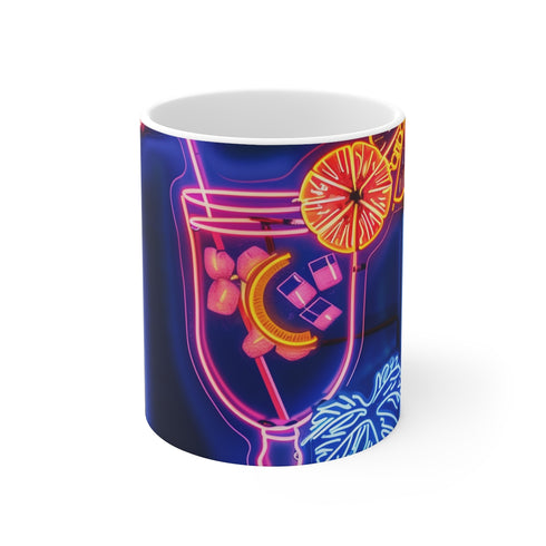 "Tropical Cocktail Neon Mug"