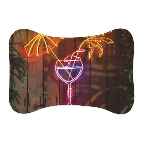 "Tropical Cocktail Neon Sign Mat"