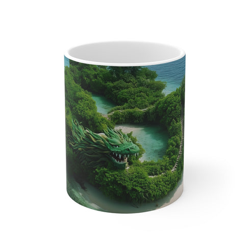 "Tropical Dragon Island Coffee Mug"