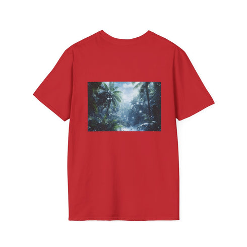 Tropical Jungle Digital Snow T-shirt
