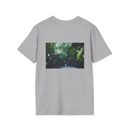 Tropical Jungle Snowfall Digital T-Shirt.