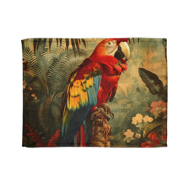 "Tropical Parrot Paradise Bed Cover"