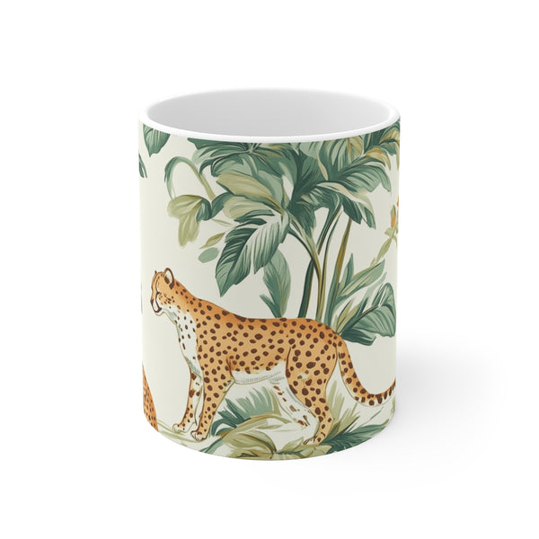 "Tropical Serenity Coffee Mug: Light & Lush"