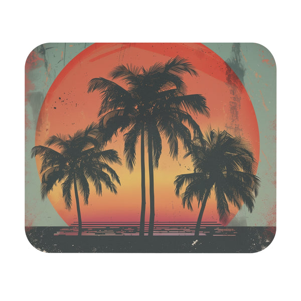 Tropical Sunset Palm Mouse Pad