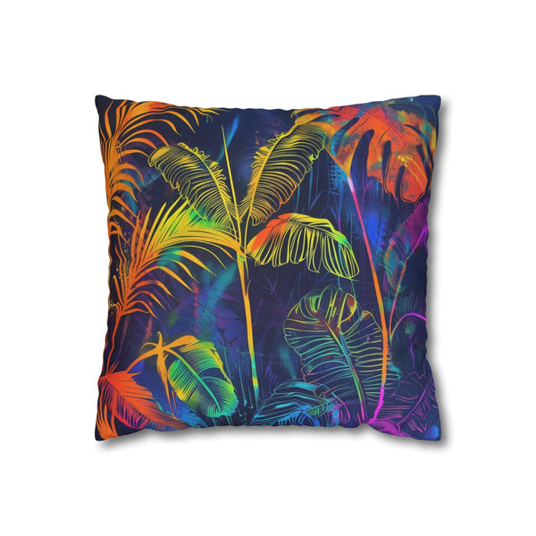 "Tropical Vibes Pillowcase: Neon Paradise"