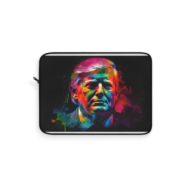 "Trump Neon Watercolor Laptop Sleeve"